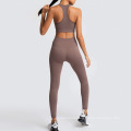 Women Sports Fitness Clothing Casual Sport Wear 2 Piece Workout Set tracksuit Women Seamless leggings Gym Yoga wear suit
